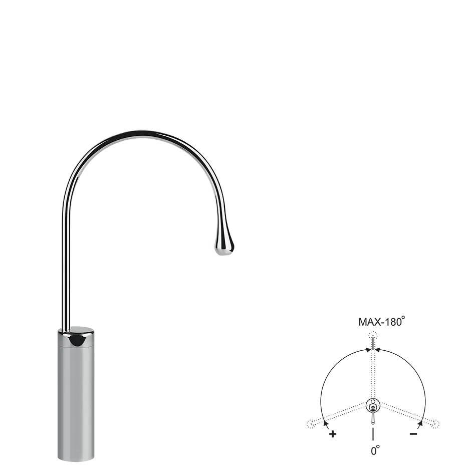 Излив на столешницу средний GOCCIA 123 Copper GHRC GESSI