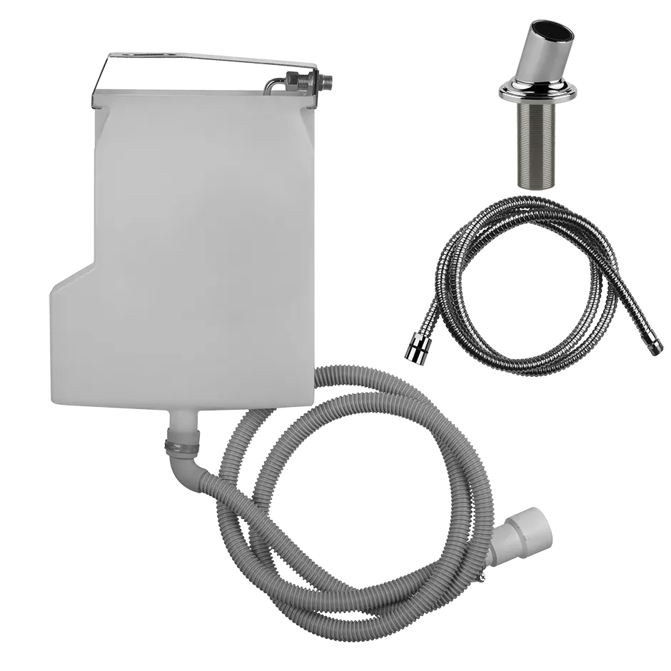 Cистема сбора воды для шланга ручногодуша,монтируемого на борт ванны