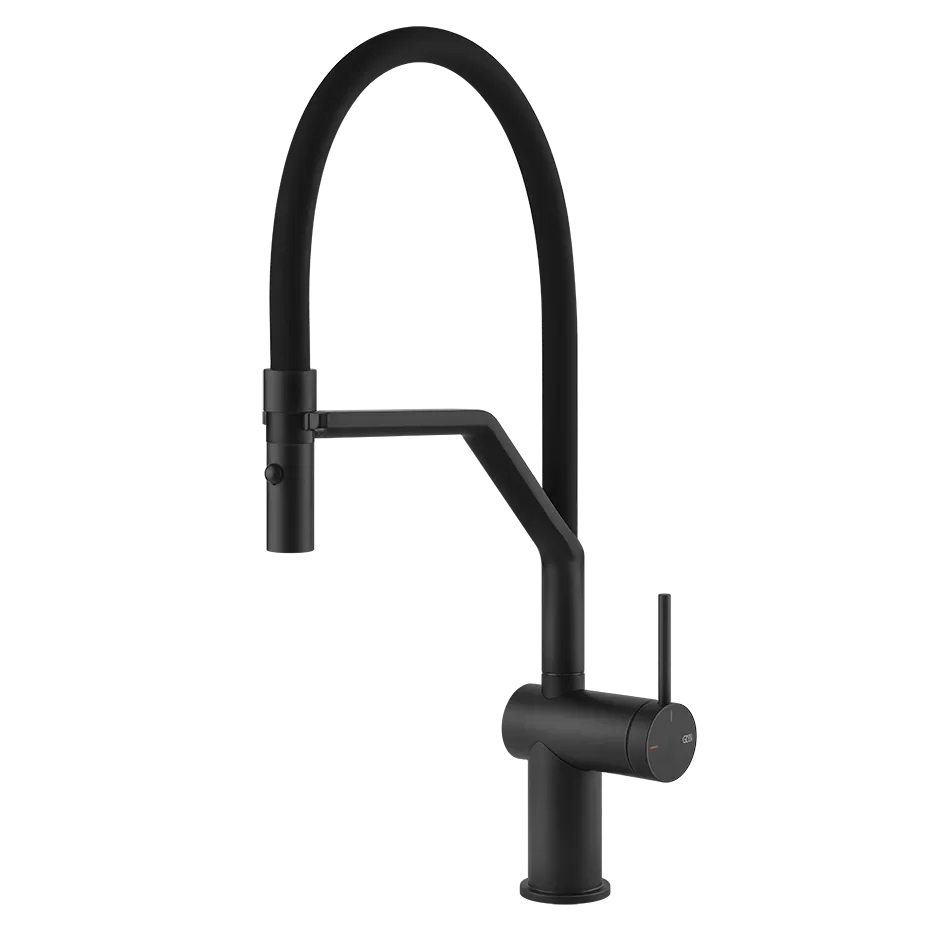 Смеситель для кухни гибкий излив INEDITO 299 Black XL GESSI