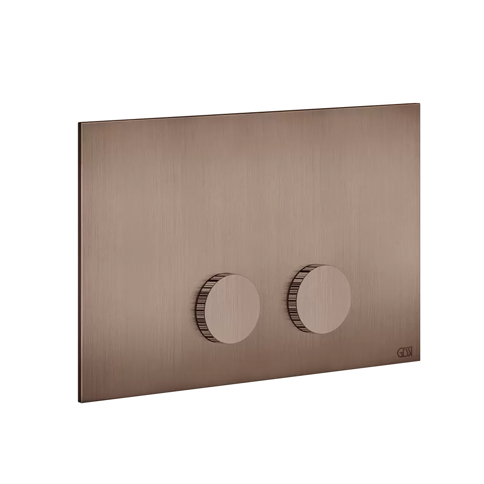 Кнопка смыва для инсталляции geberit sigma 8 / sigma 12 INGRANAGGIO 708 Copper Brushed PVD GESSI