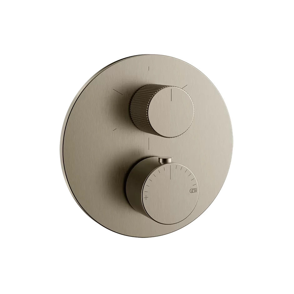 Внешняя часть термостатического смесителя на 3 выхода