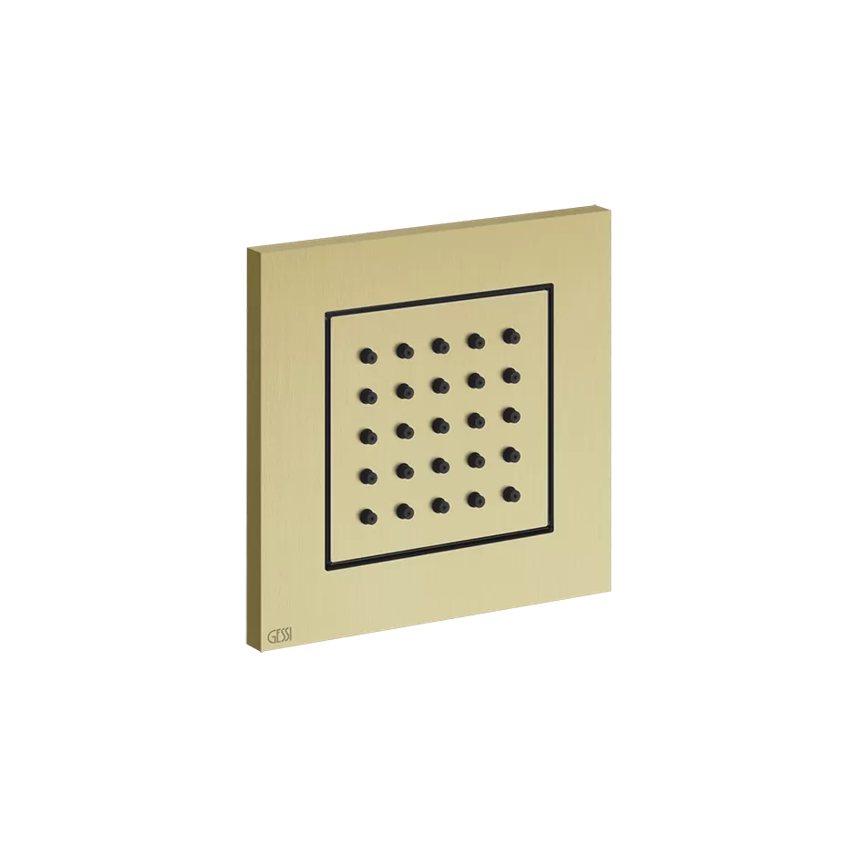 Гидромассажная форсунка внешняя часть 727 Brushed Brass PVD GESSI