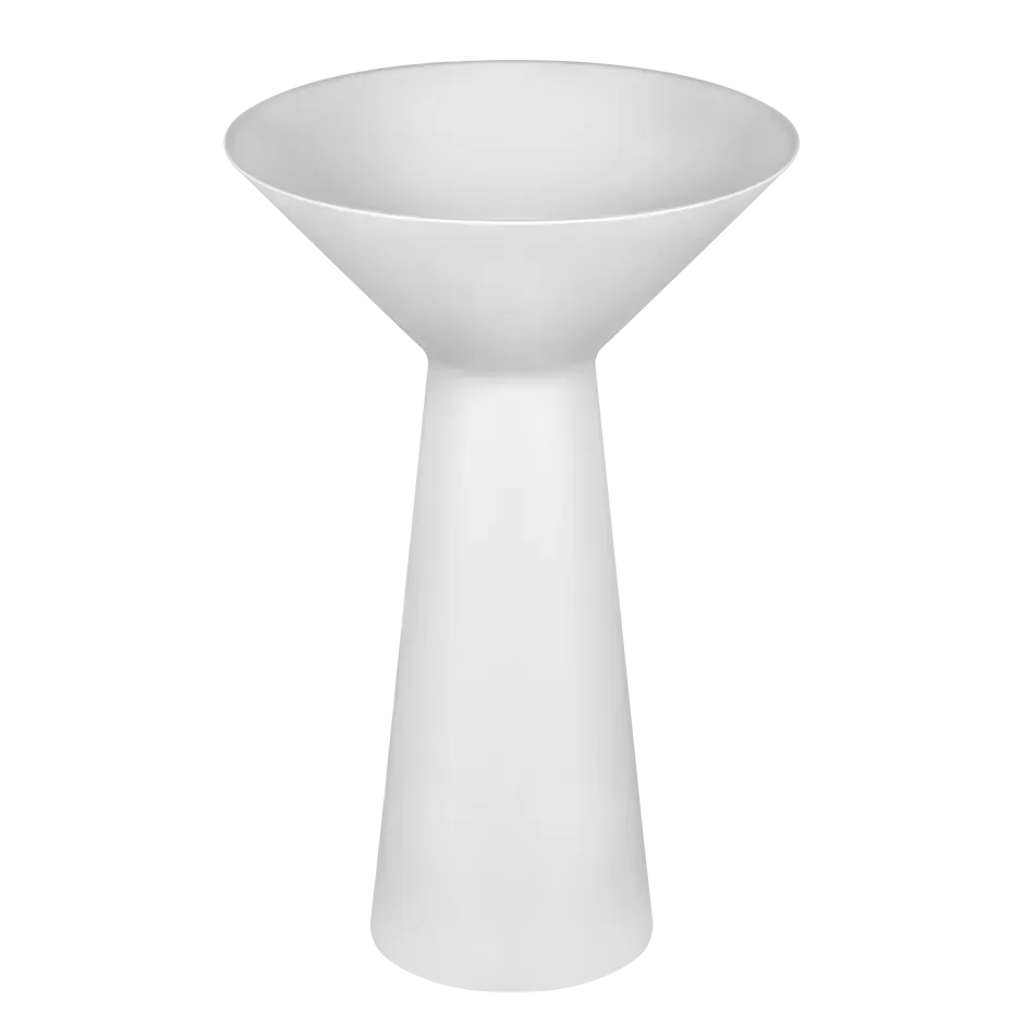 Напольная раковина без перелива. Cristalplant. Слив в стену. Без отверстий под смеситель. Сифон и донный клапан решетчатый в комплекте