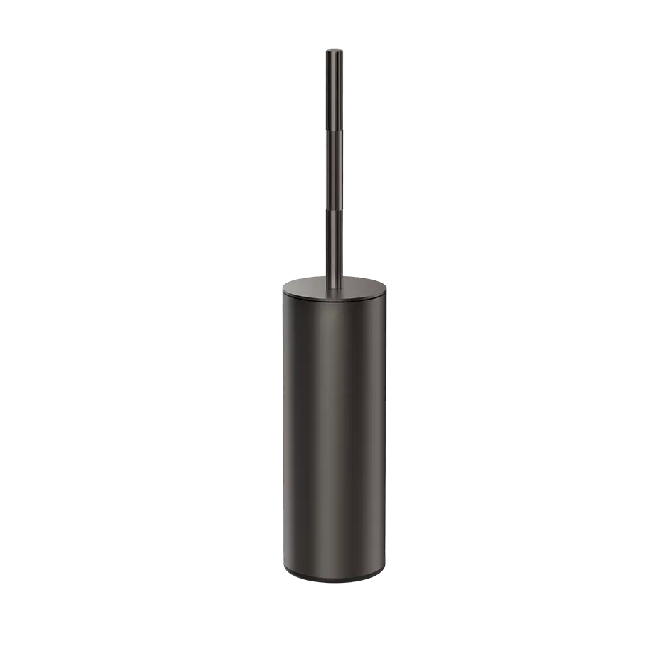 Напольная подставка для туалетной щетки. gessi incastri 707 black metal brushed pvd
