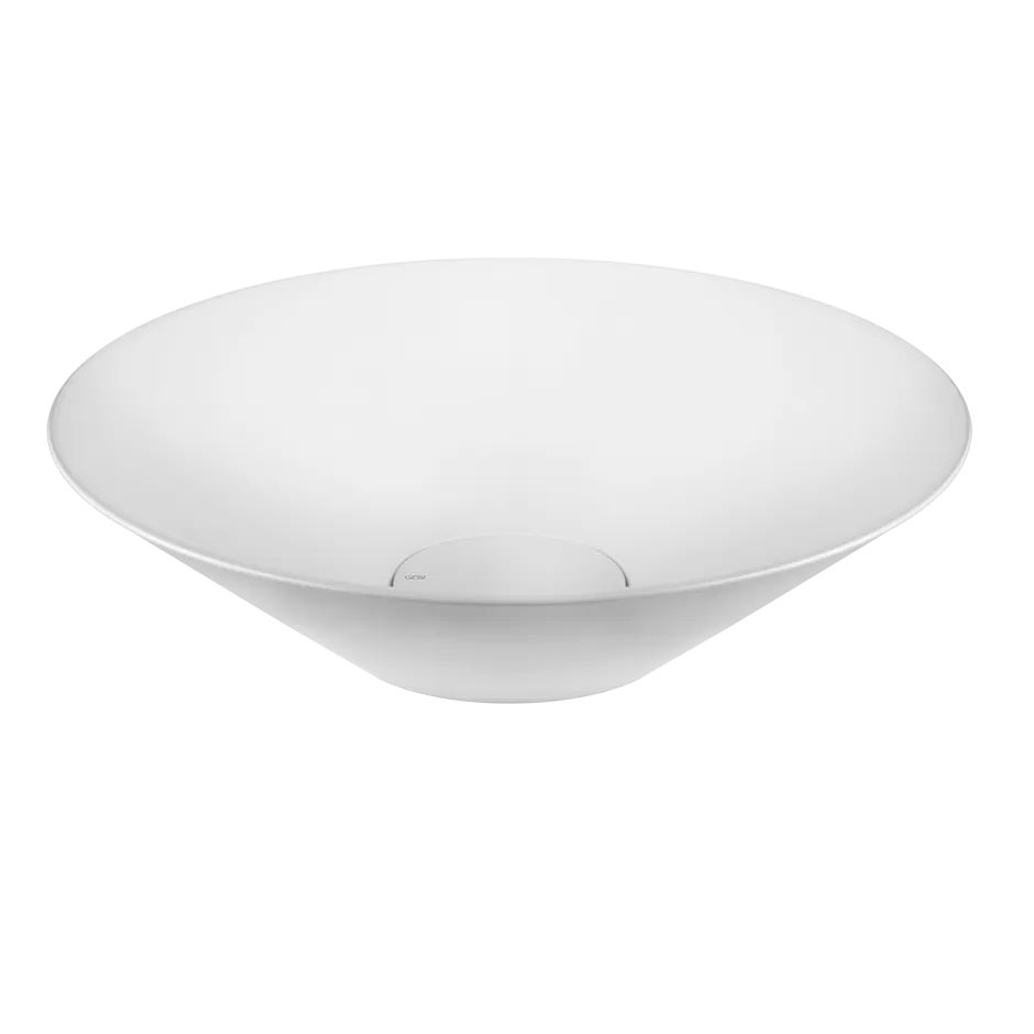 Раковина накладная без перелива. Cristalplant. Без отверстий под смеситель