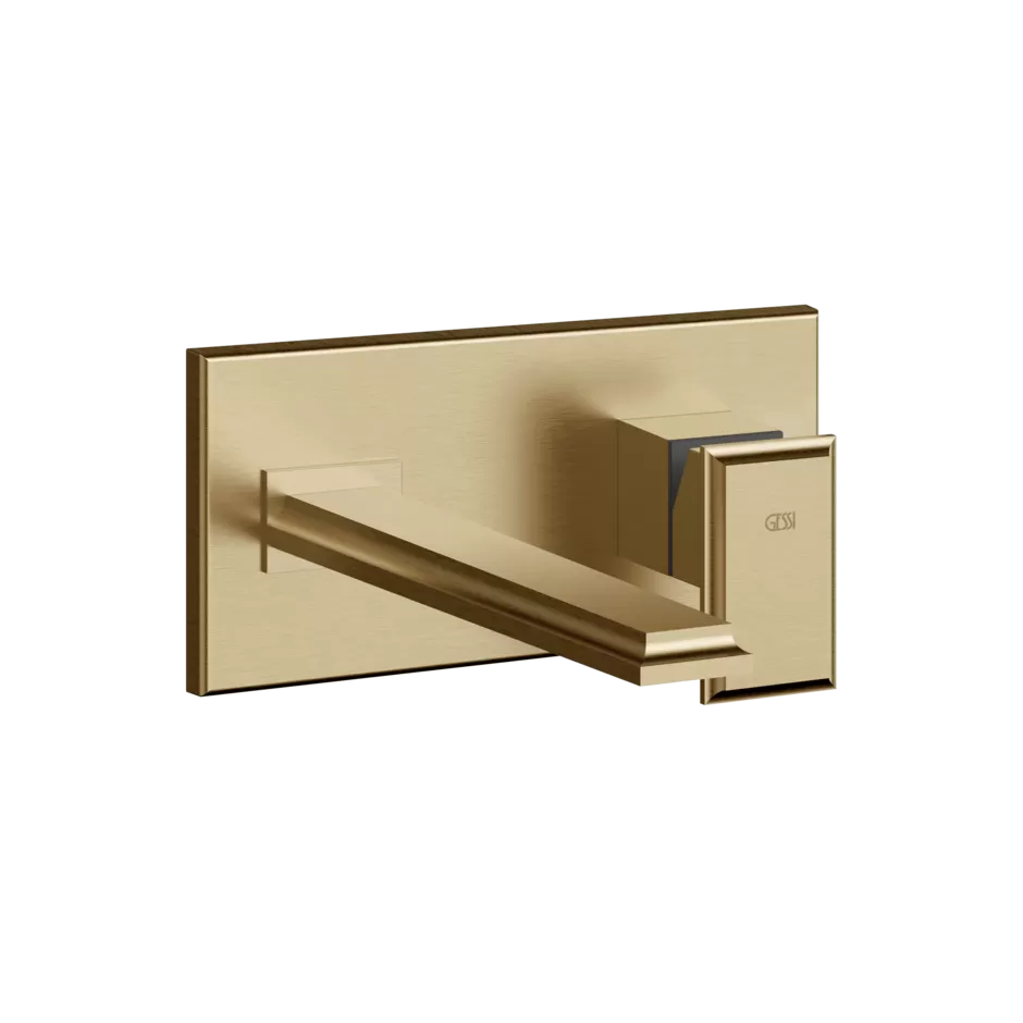 Смеситель для раковины настенный скрытого монтажа с длинным изливом ELEGANZA 726 Warm Bronze Br. PVD GESSI