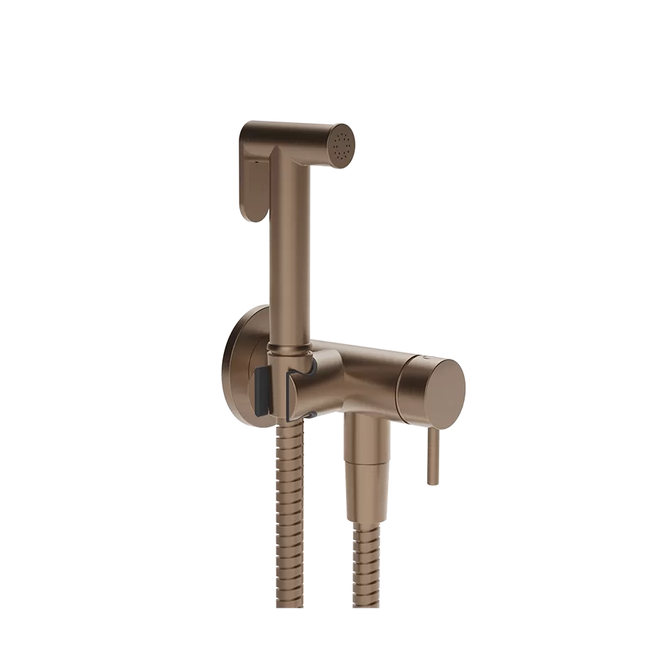 Гигиенический душ комплект со смесителем GESSI316 FLESSA 708 Copper Brushed PVD GESSI