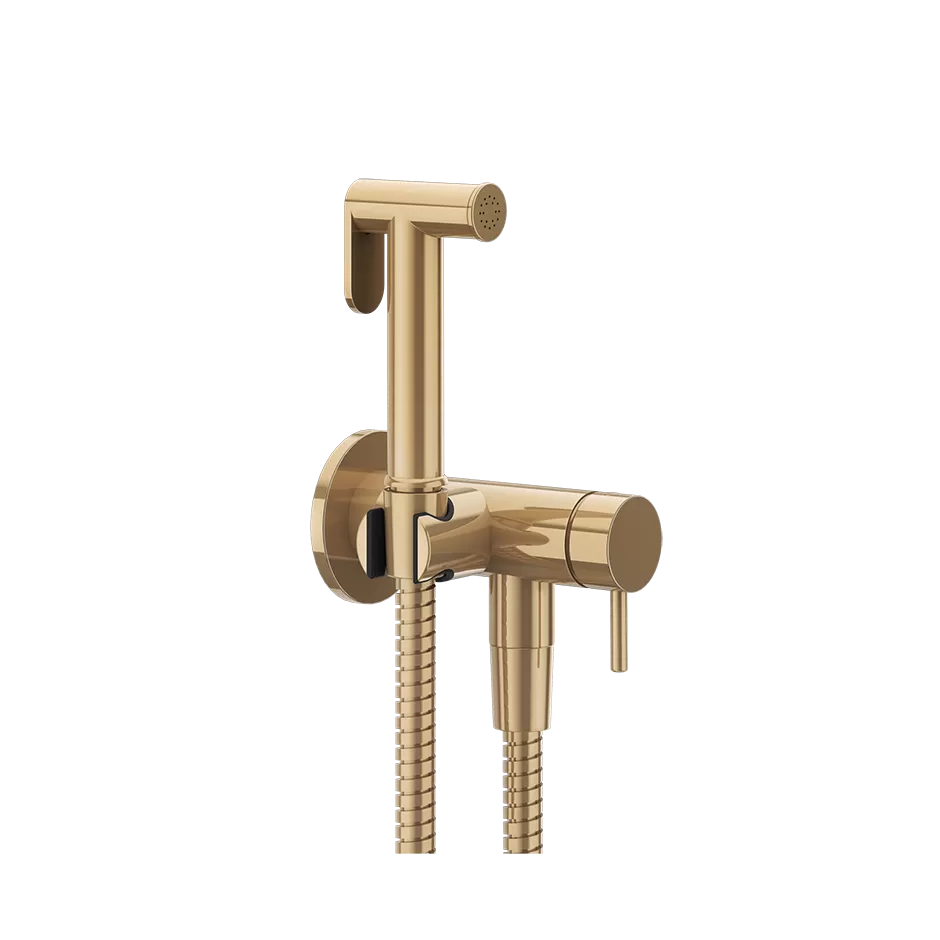 Гигиенический душ комплект со смесителем GESSI316 FLESSA 735 Warm Bronze PVD GESSI