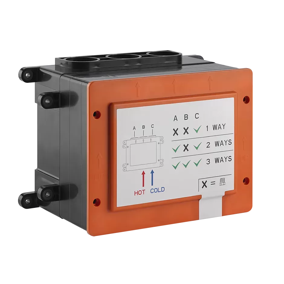 Встраиваемая часть для смесителя однорычажного, с кнопками, 1/2" соединение