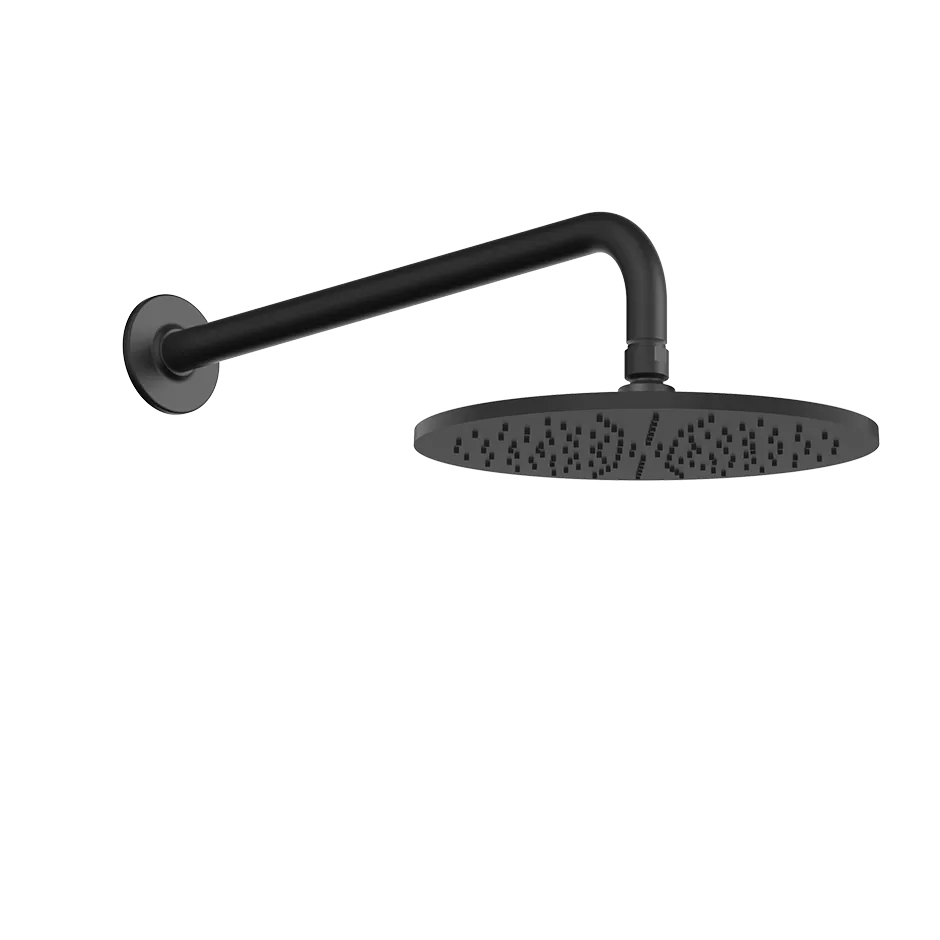 Верхний душ Ø301 настенный монтаж тропический ливень INCISO 299 Black XL GESSI