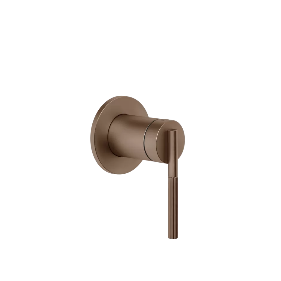Смеситель для душа скрытого монтажа внешняя часть 1 поток INGRANAGGIO 708 Copper Brushed PVD GESSI