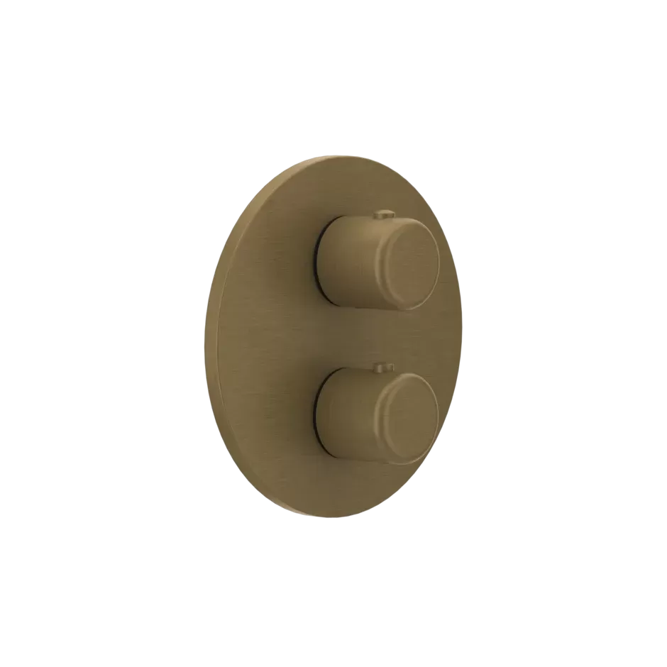 Смеситель для ванны/душа термостатический скрытого монтажа внешняя часть 3 потока GOCCIA 713 Antique Brass GESSI