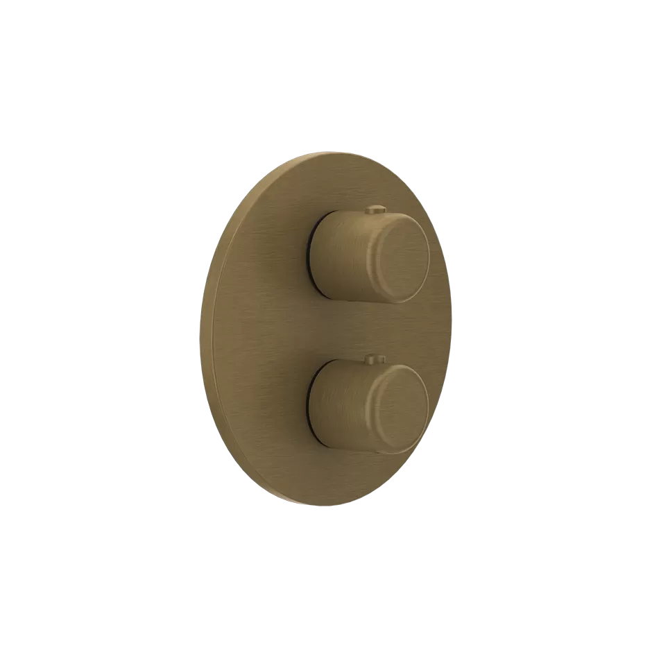 Смеситель для ванны/душа термостатический скрытого монтажа внешняя часть 3 потока GOCCIA 713 Antique Brass GESSI