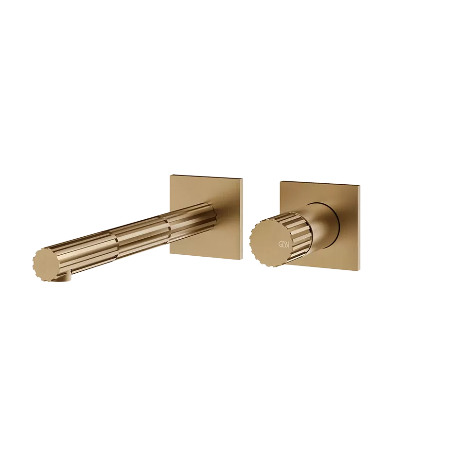 Смеситель для раковины настенный GESSI INCASTRI 726 Warm Bronze Brushed