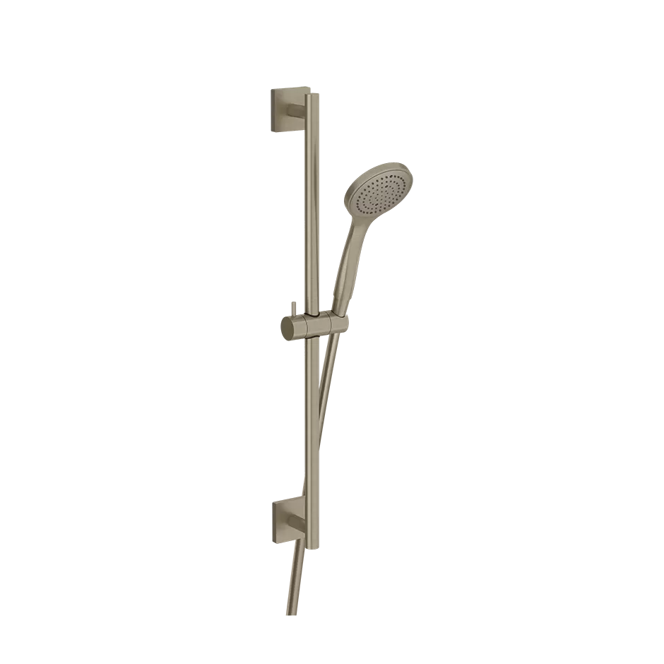 Gessi Emporio shower Штанга в комплекте с душевой лейкой легкой очистки, шланг 1,50 м, цвет: Finox Brushed Nickel