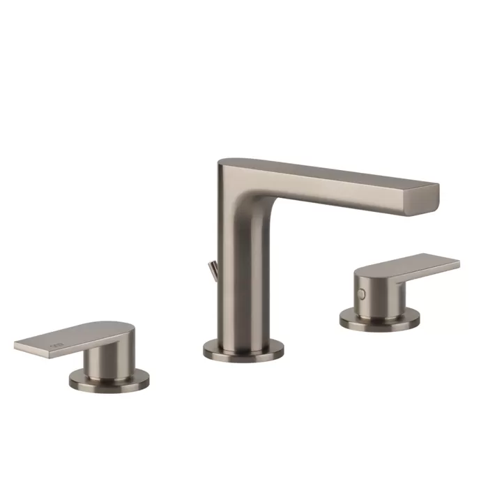 Смеситель для раковины на 3 отверстия EMPORIO VIA MANZONI 149 Finox Brushed Nickel GESSI