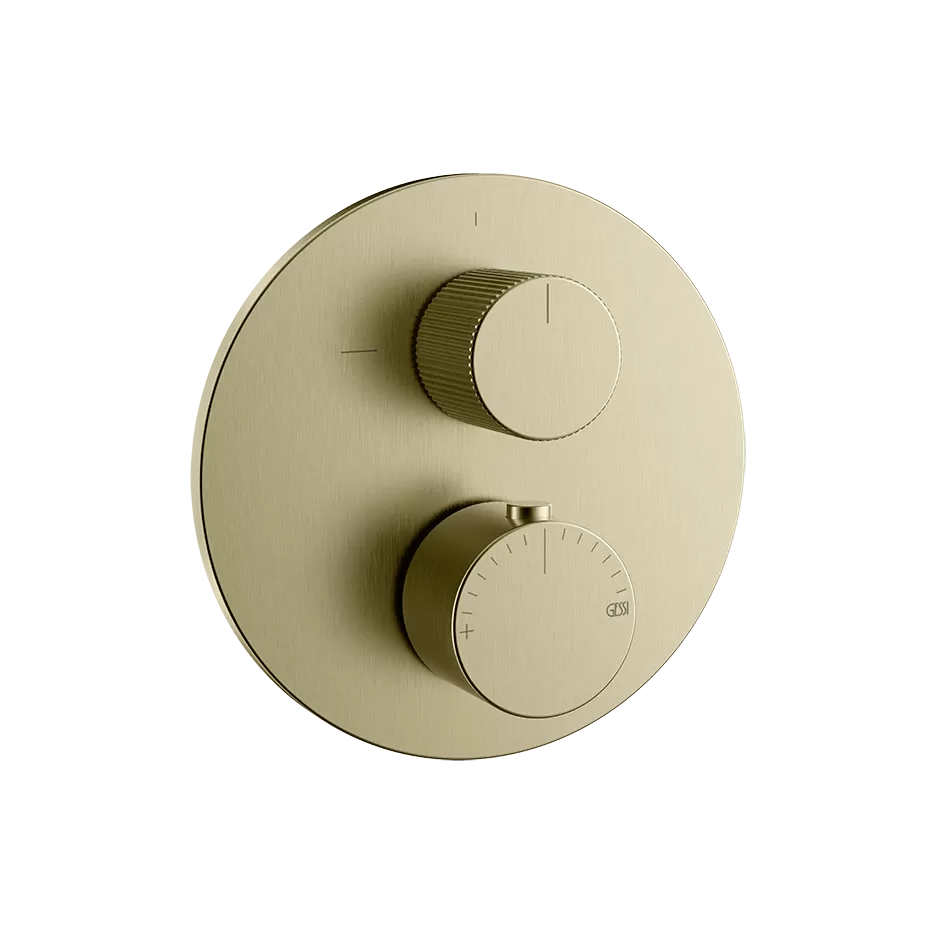 Внешняя часть термостатического смесителя на 2 выхода