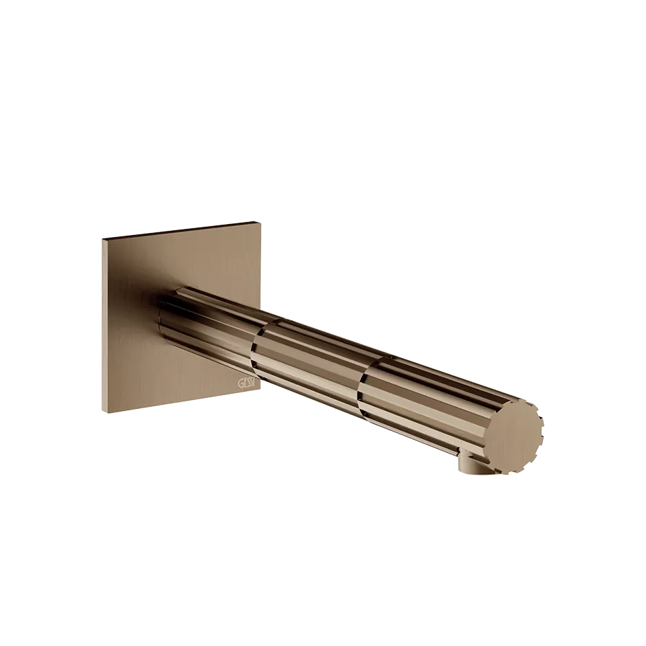 Излив настенный 180мм GESSI INCASTRI 761 Brushed Coffee Bronze Pvd