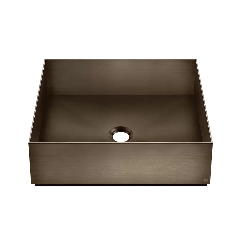 54605.761 Настольная раковина 400x400 мм из нержавеющей стали, без переливного слива. Без слива для раковины. Может использоваться в сочетании со сливом 54599. В комплект входит проставка RI01395 толщиной 15 мм.