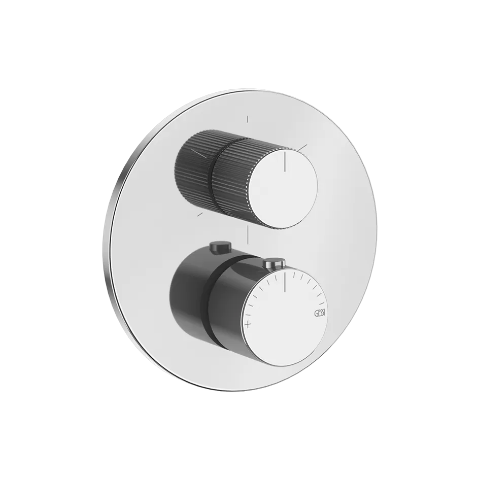 Внешняя часть термостатического смесителя на 3 выхода