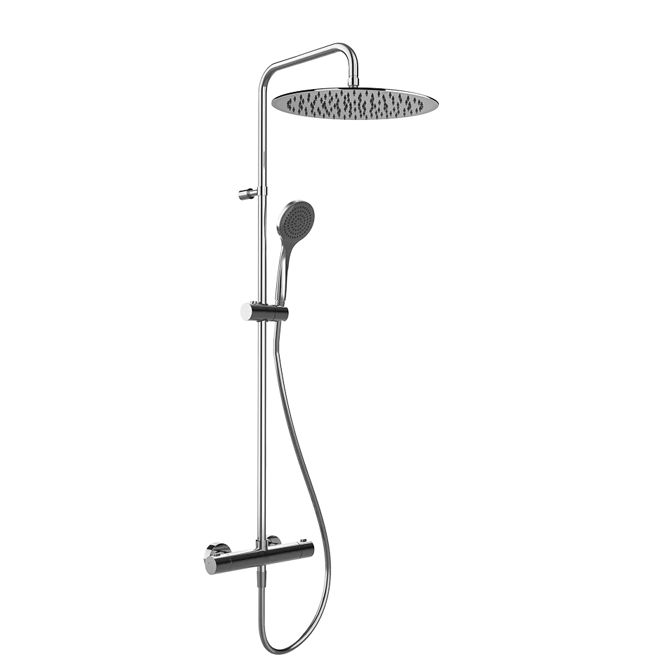 Gessi Emporio shower Настенный смеситель-термостат, душевая головка, переключатель, штанга, шланг, душ, цвет: Chrome