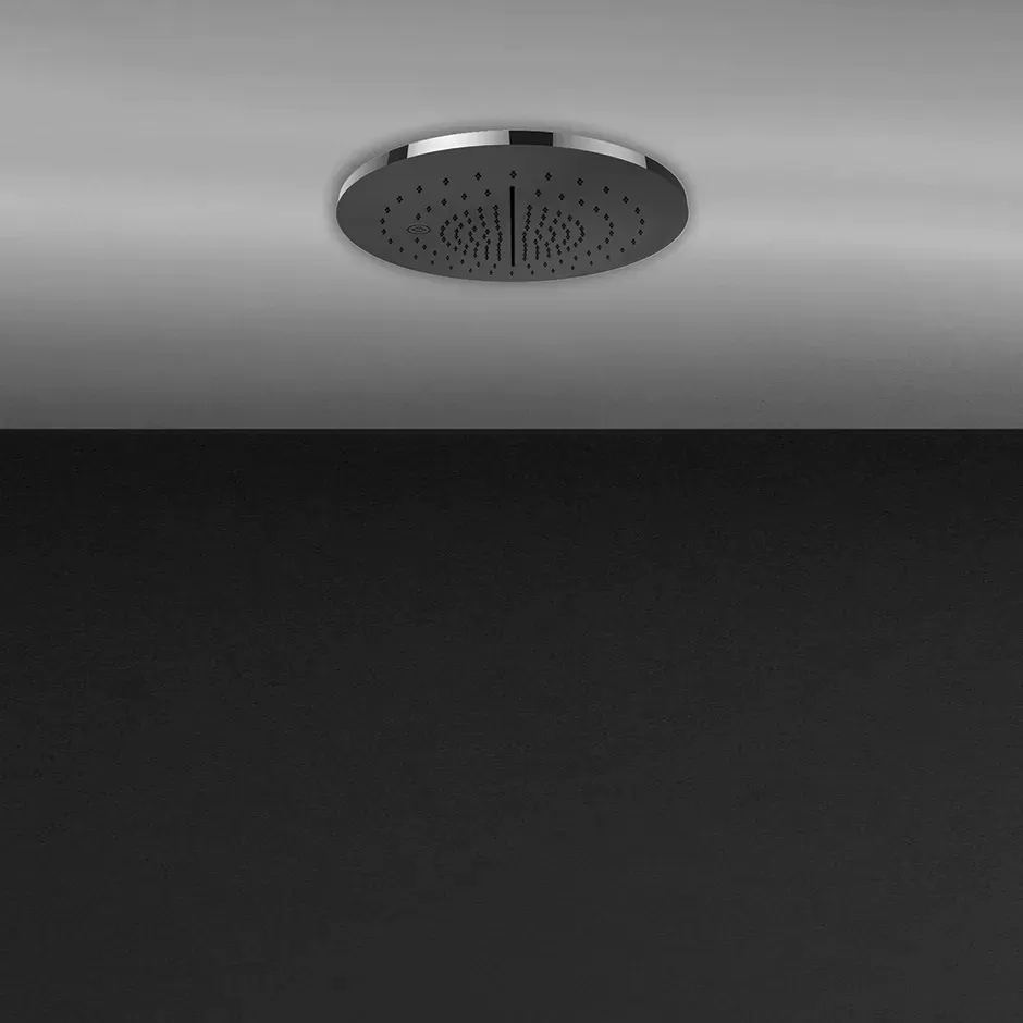 Встраиваемая в потолок душевая система Ø350. ТРОПИЧЕСКИЙ ЛИВЕНЬ.ВОДОПАД.РАСПЫЛЕНИЕ. Доукомплектовать накладной панелью