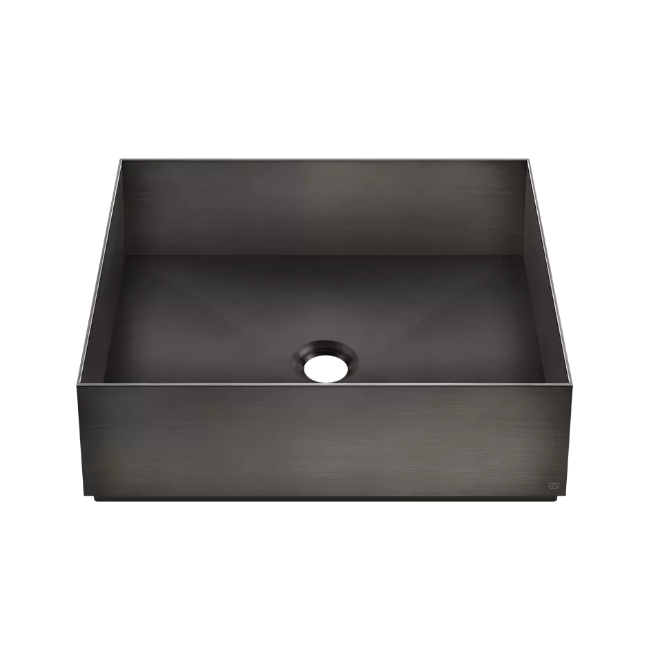 Накладная раковина 400x400mm из нержавеющей стали без слива-перелива