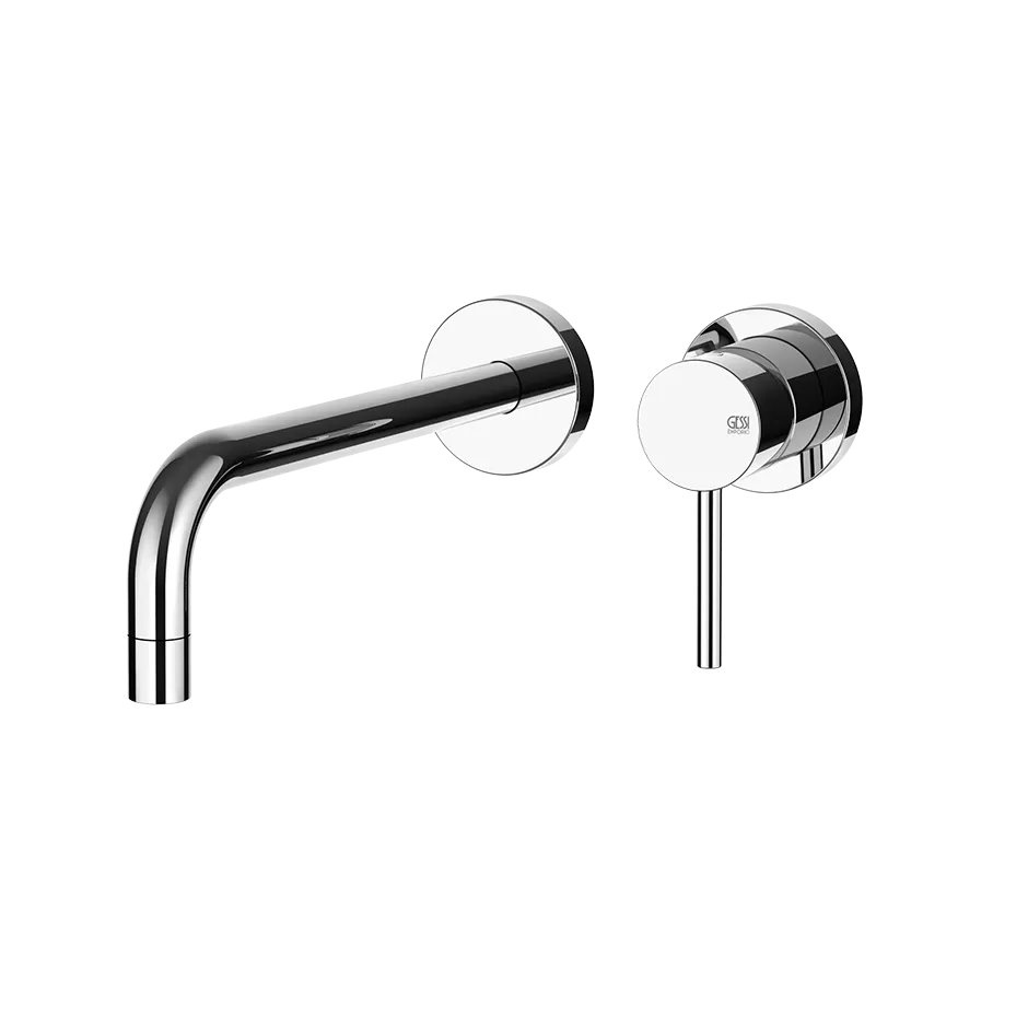 Смеситель для раковины настенный скрытого монтажа с длинным изливом EMPORIO VIA TORTONA 031 Chrome GESSI