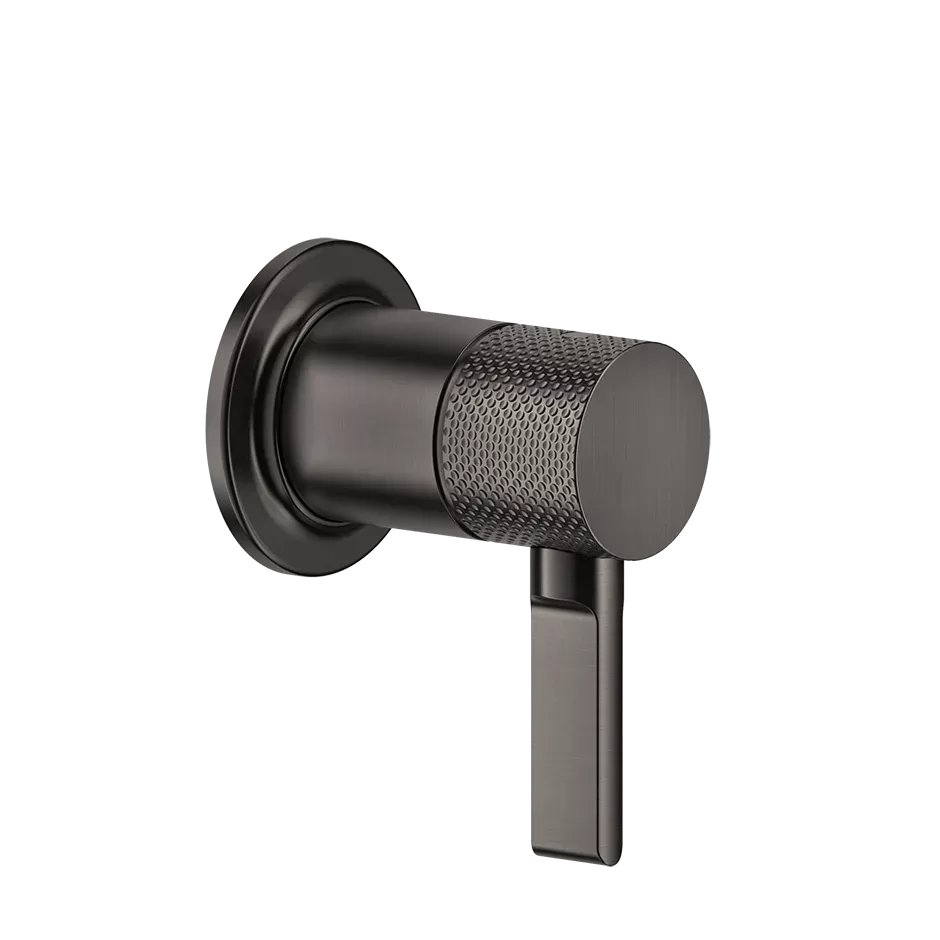 Смеситель для душа скрытого монтажа внешняя часть 1 поток INCISO 707 Black Metal Brushed PVD GESSI