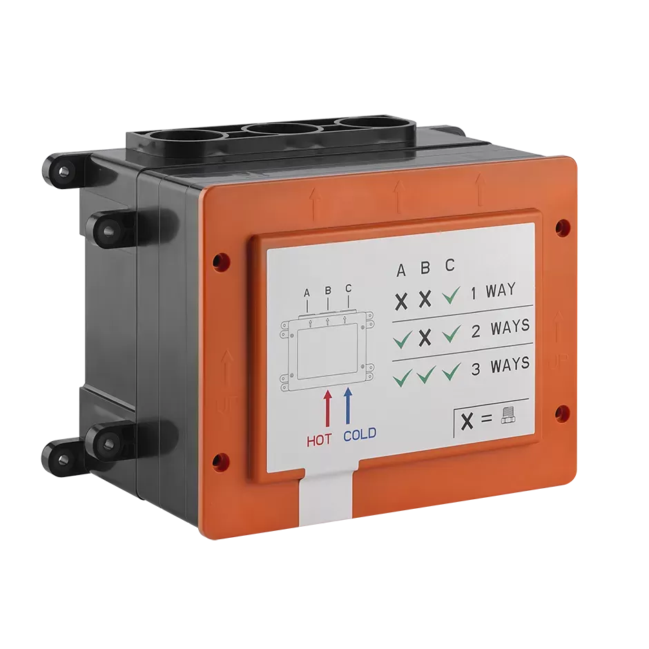 Встраиваемые части для термостатического смесителя скнопками, 1/2" соединение