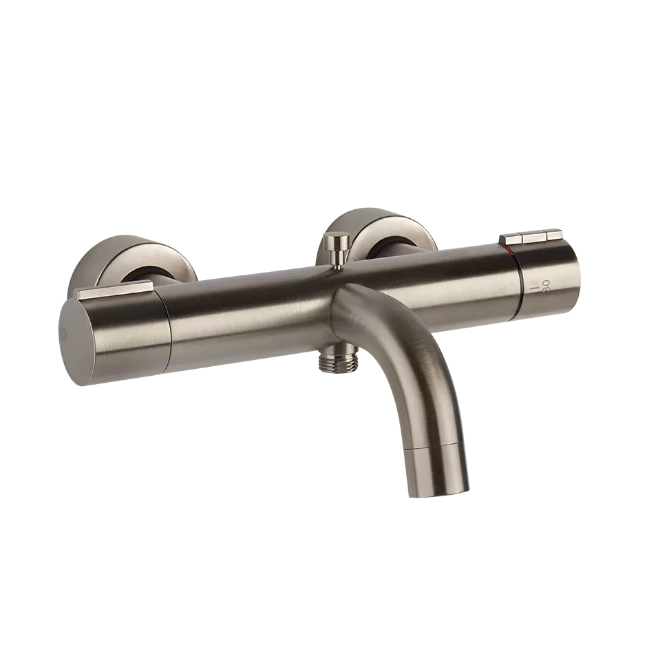 Смеситель для ванны настенный термостатический EMPORIO VIA TORTONA 149 Finox Brushed Nickel GESSI