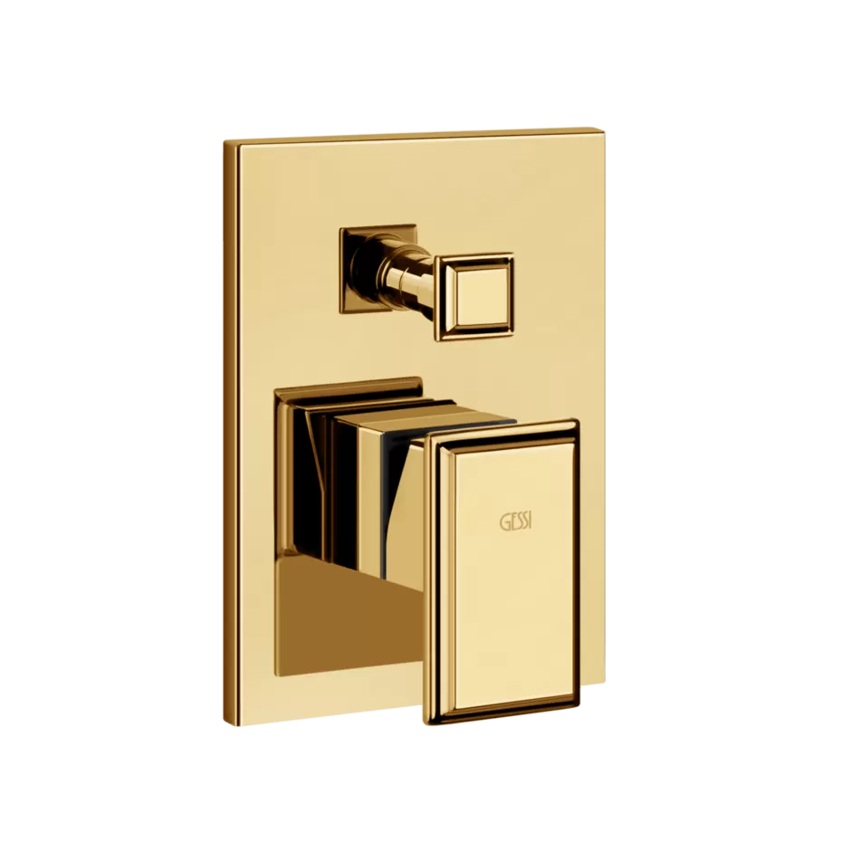 Смеситель для ванны/душа скрытого монтажа внешняя часть 2 потока ELEGANZA 080 Gold CCP GESSI