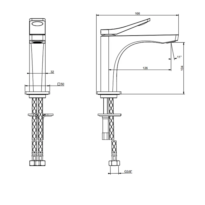 Смеситель для раковины RILIEVO 299 Black XL GESSI