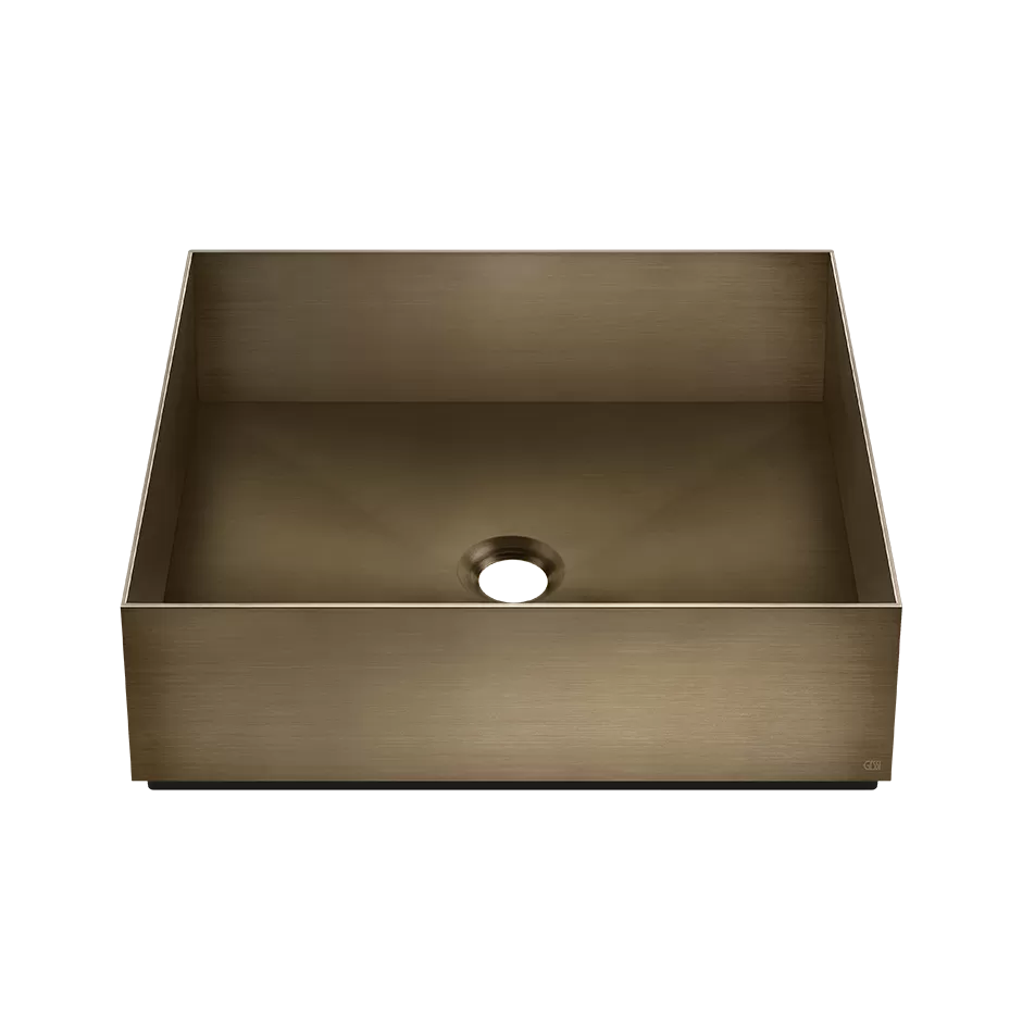 54605.791 Настольная раковина 400x400 мм из нержавеющей стали, без переливного слива. Без слива для раковины. Может использоваться в сочетании со сливом 54599. В комплект входит проставка RI01395 толщиной 15 мм.