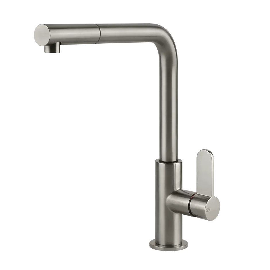 Смеситель для кухни вытяжной излив ACCIAIO 239 Steel Brushed GESSI
