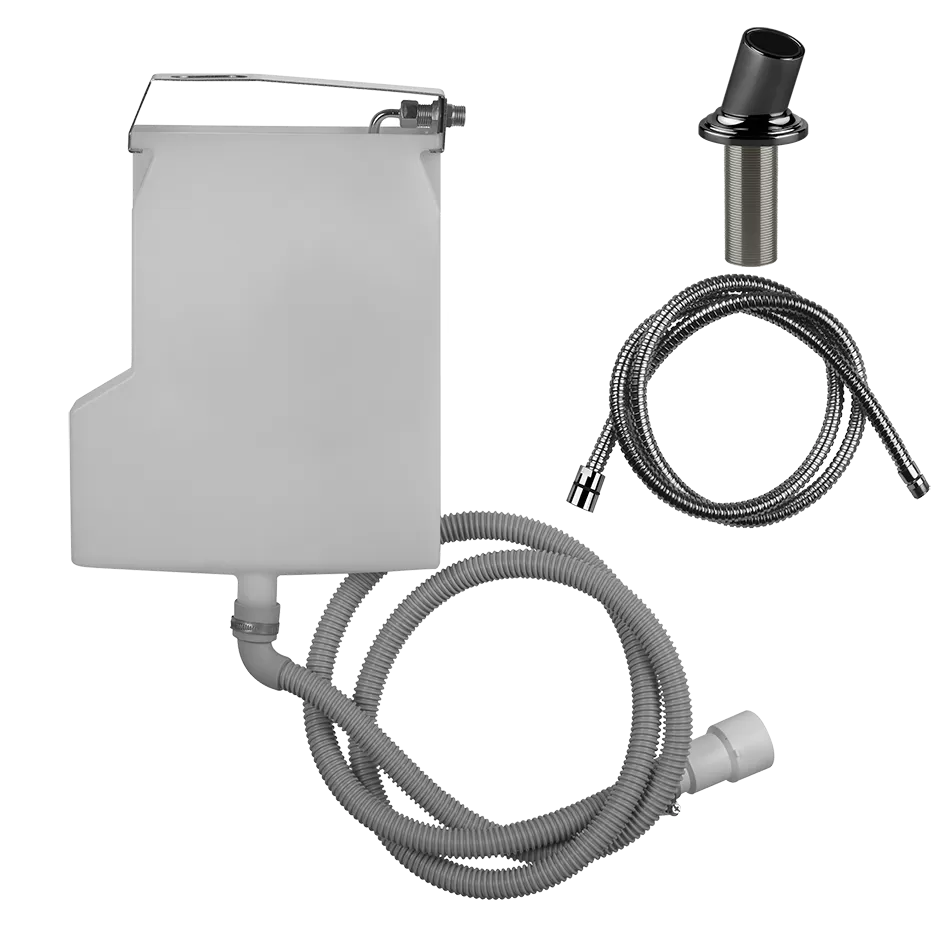 Cистема сбора воды для шланга ручногодуша,монтируемого на борт ванны