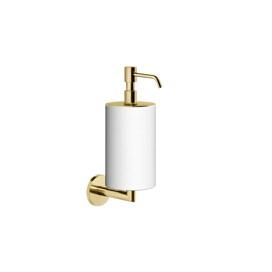 Мыльница настенная белое стекло TONDO 246 Gold PVD GESSI