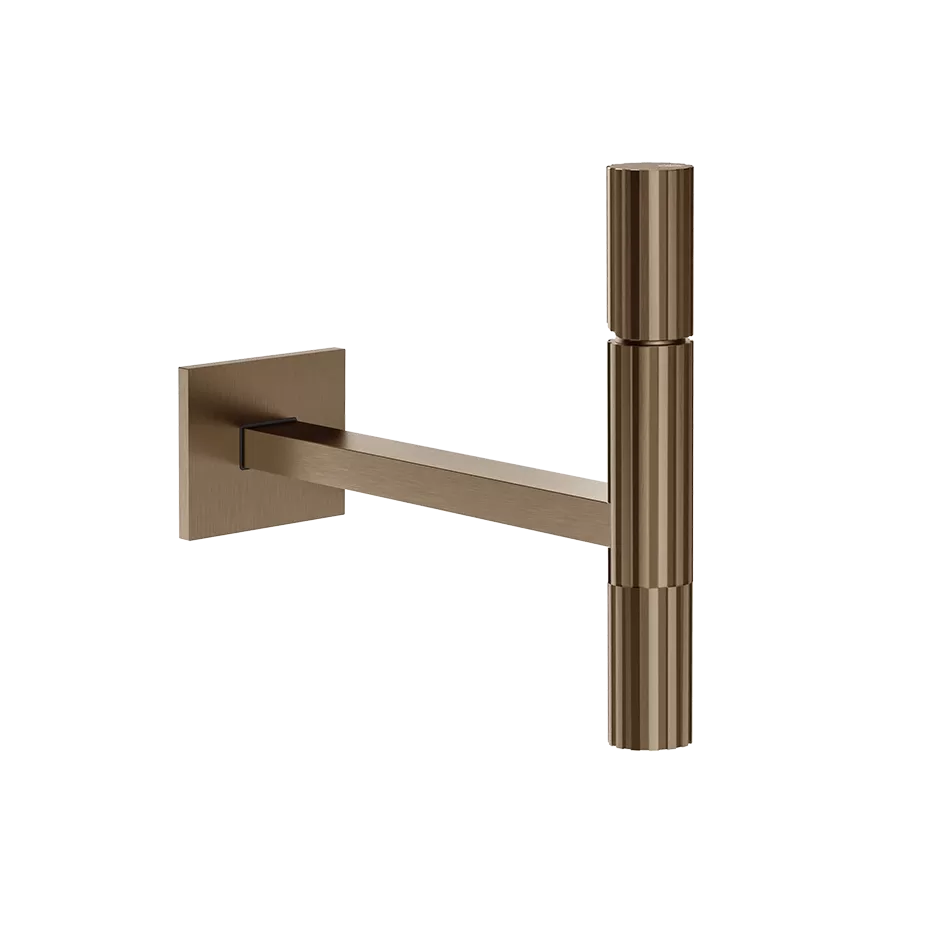 Смеситель для раковины настенный Sospeso GESSI INCASTRI 761 Brushed Coffee Bronze Pvd