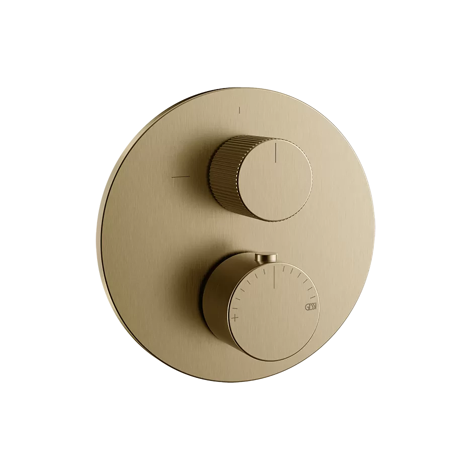 Внешняя часть термостатического смесителя на 2 выхода