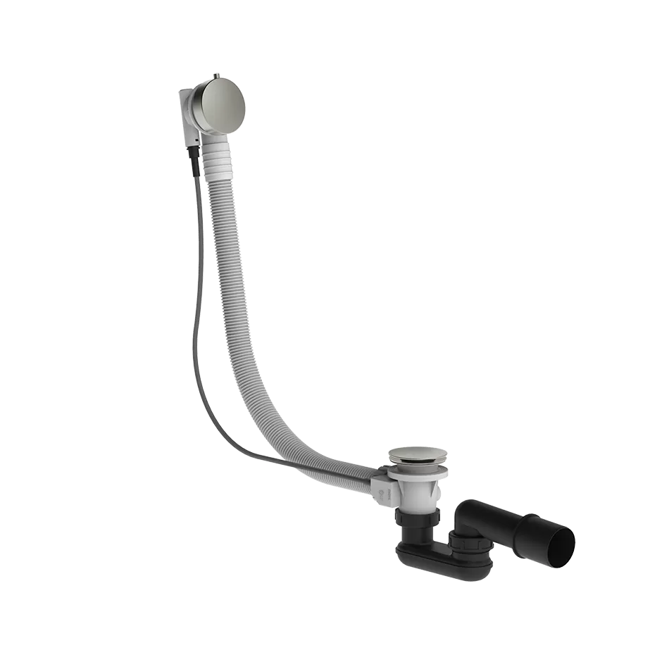 Слив-перелив для ванны полуавтоматический длина 70см 147 Chrome Brushed GESSI