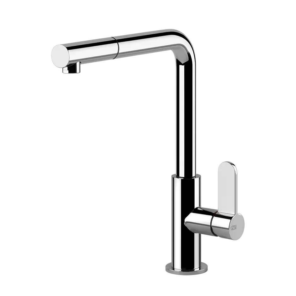 Смеситель для кухни вытяжной излив HELIUM 299 Black XL GESSI