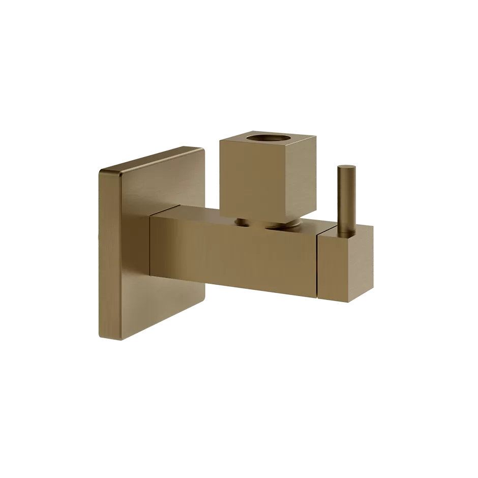 Вентиль под раковину с фильтром и соединением 1/2 дюйма gessi incastri 791 deep bronze brushed pvd