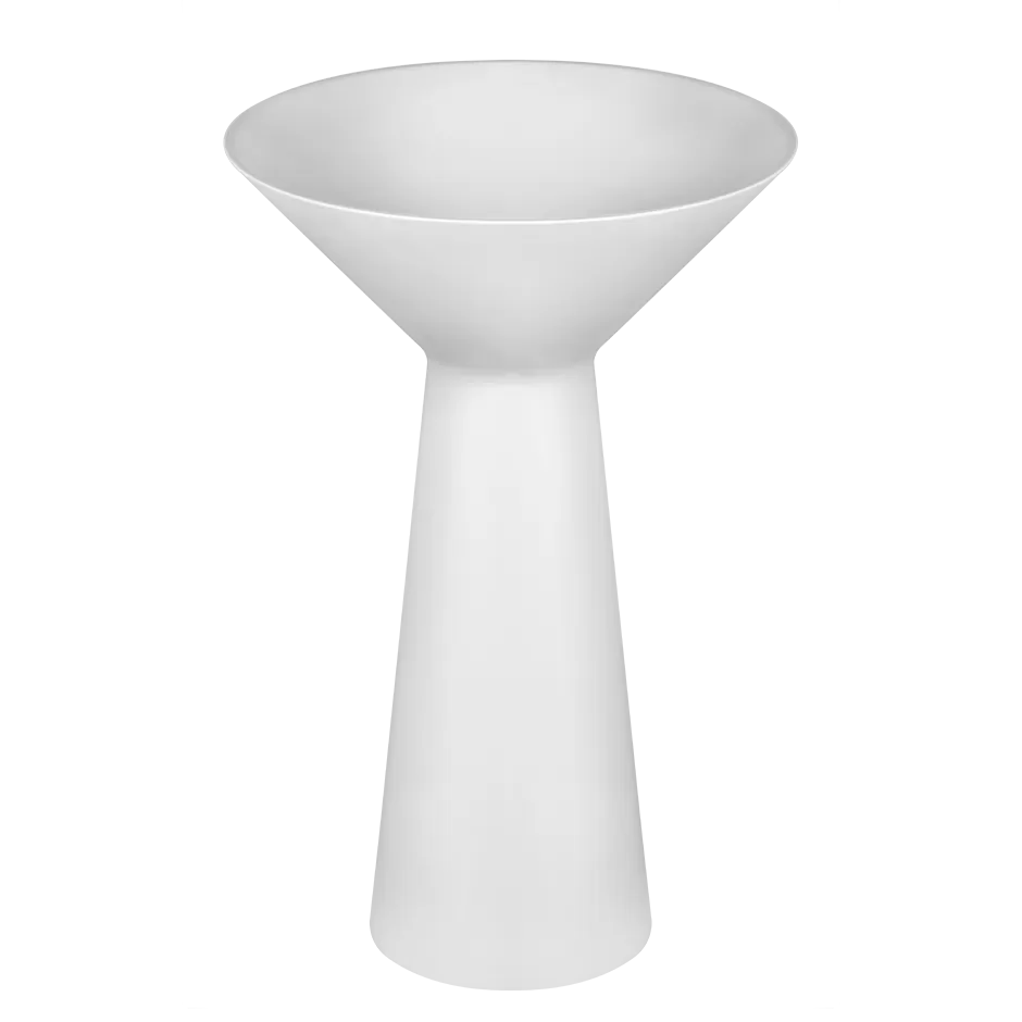 Напольная раковина без перелива. Cristalplant. Слив в пол. Без отверстий под смеситель. Сифон и донный клапан решетчатый в комплекте