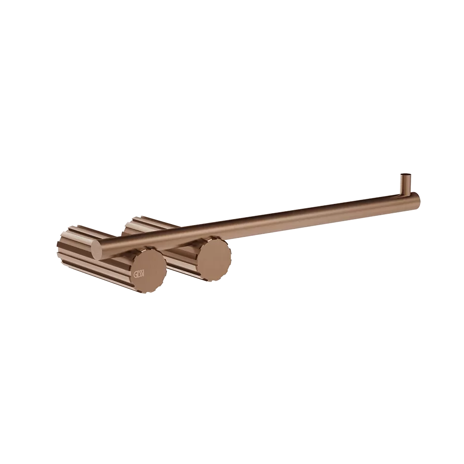 Настенный держатель для рулона бумаги. gessi incastri 708 copper brushed pvd