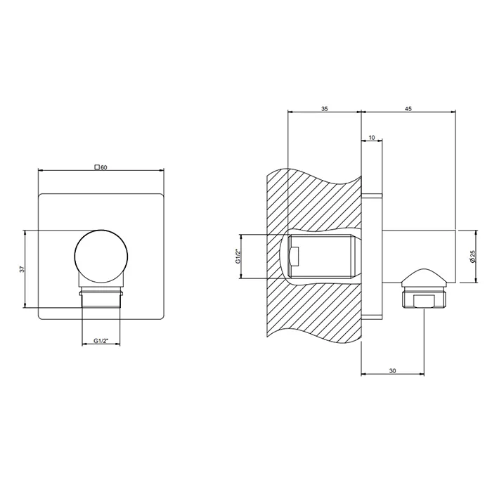 Gessi Emporio shower Вывод воды, цвет: Chrome