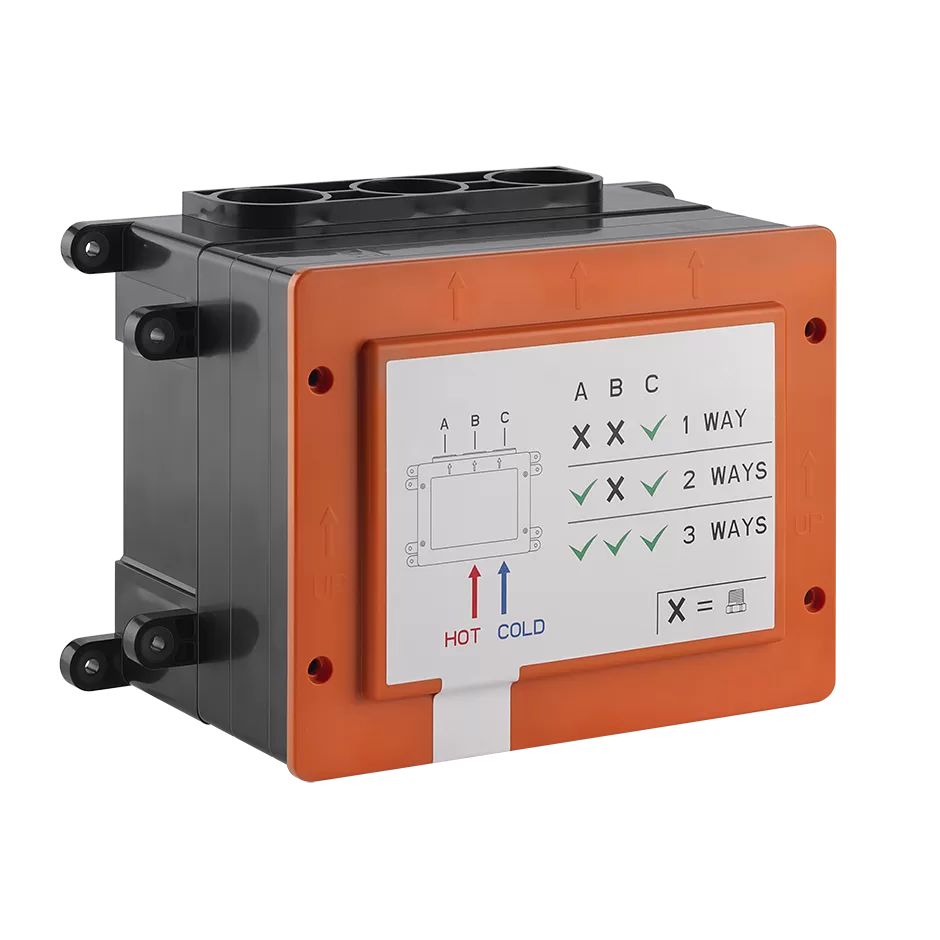 Встраиваемые части для термостатического смесителя скнопками, 1/2" соединение