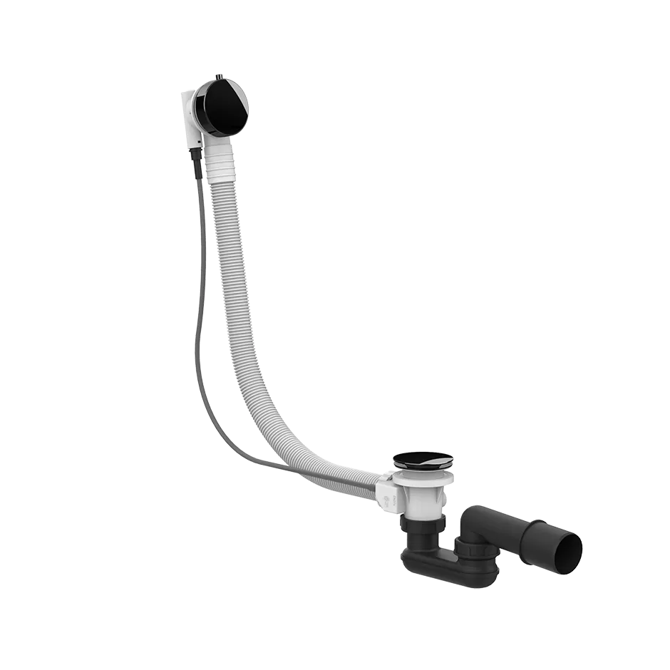 Слив-перелив для ванны полуавтоматический длина 70см 706 Black Metal PVD GESSI