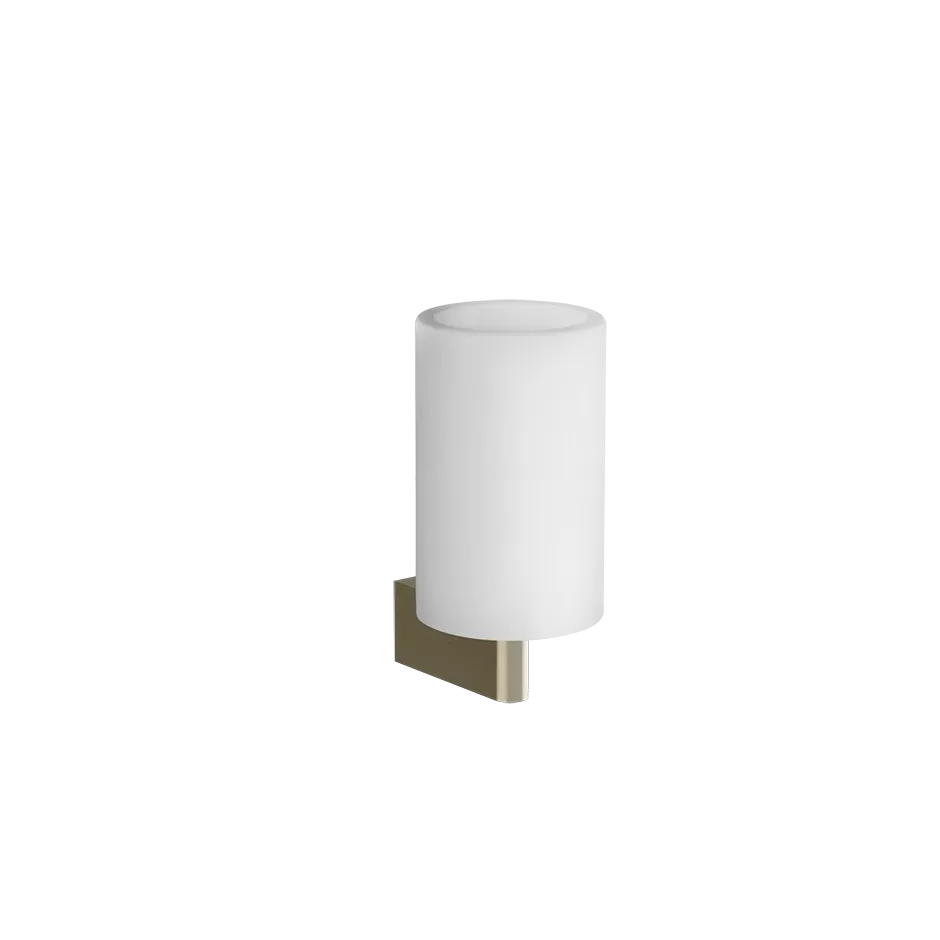 Стакан настенный белое стекло ORIGINI 030 Copper PVD GESSI