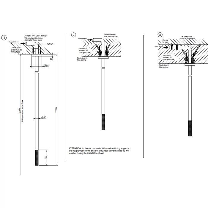 Излив потолочный CESELLO, комбинируемый с удаленным управлением
