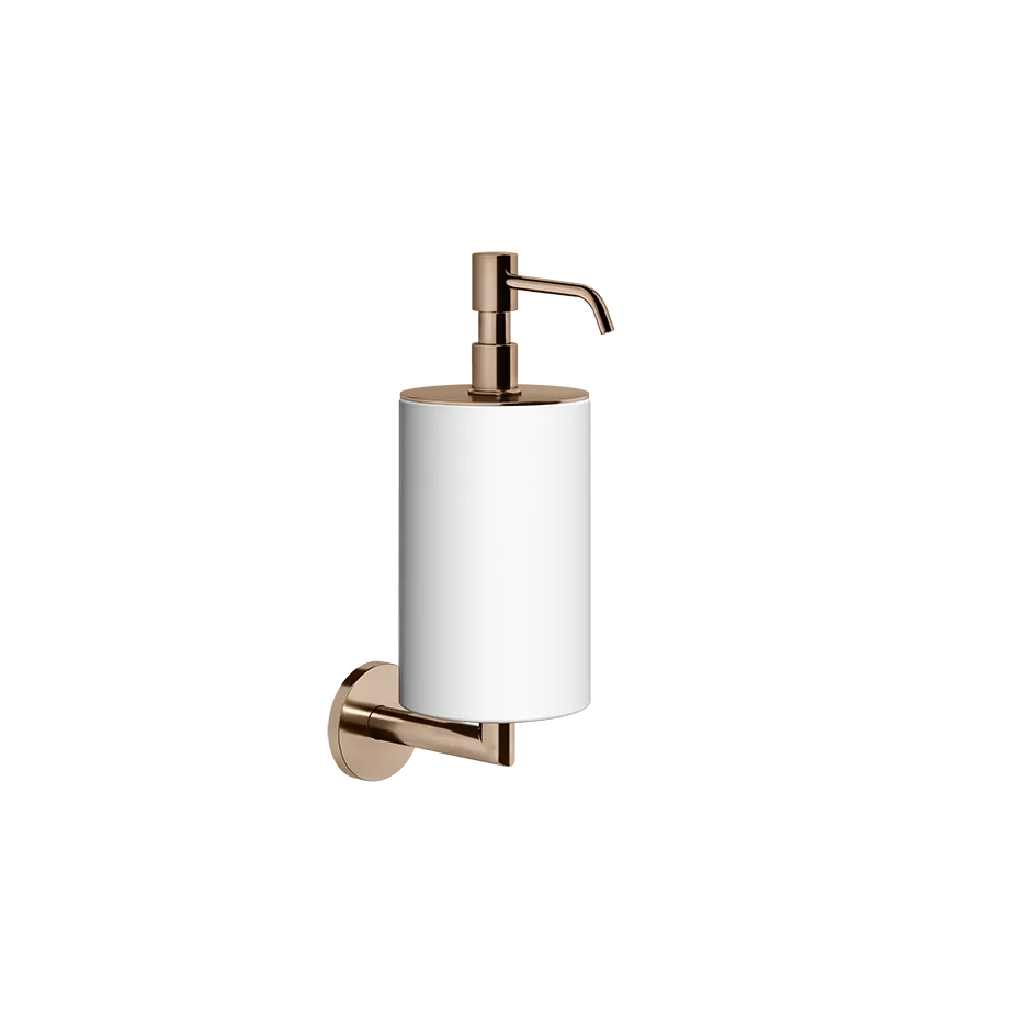 Мыльница настенная белое стекло TONDO 030 Copper PVD GESSI